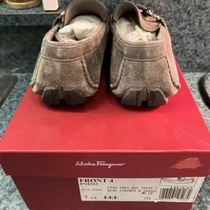 Authentic New in Box Salvatore Ferragamo Front 4 Driving Moccasins Shoes 7.5 EEE Ferragamo Front 4 Drivers – NYC Designer Outlet main image 3